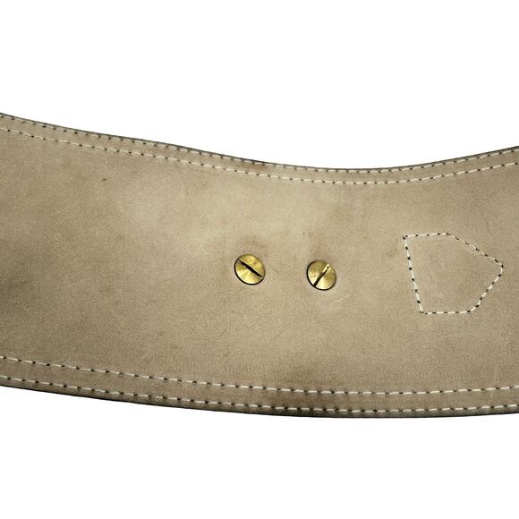 Streets Ahead for Neiman Marcus Black Leather and Suede Belt L - LARGE main image 5